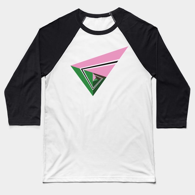 Golden Triangle 1-2 Baseball T-Shirt by cactusjoe